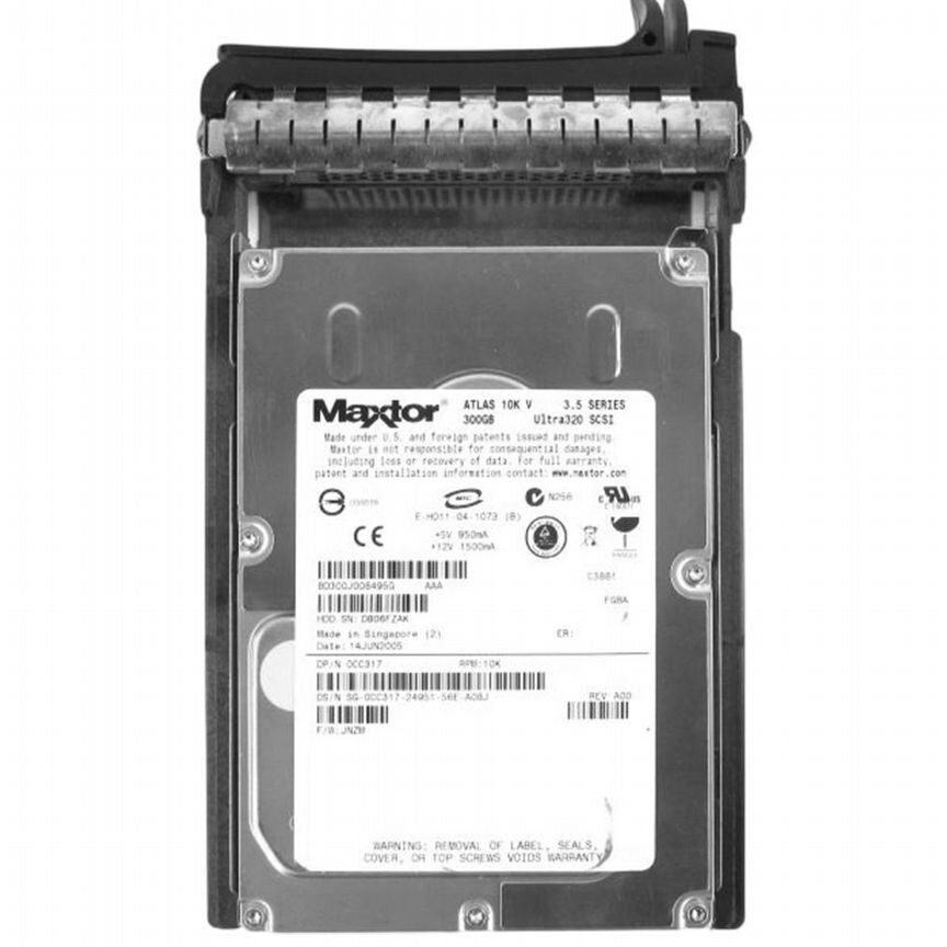 [CC317] Жесткий Диск Dell 300gb U320scsi 3.5" Hdd Cc317