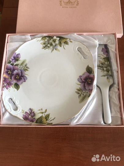 Блюдо для торта набор оригинал Английский Фарфор