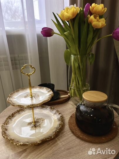 Фруктовница из эпоксидной смолы