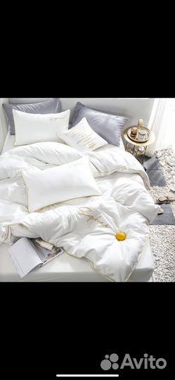 Постельное белье евро 2.0 сатин поплин IKEA