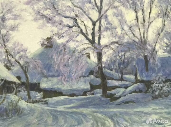 Картина «Морозное утро» 2001г. Худ. Медведев В.Я