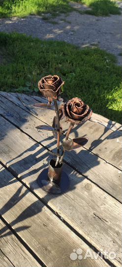 Вазоны розы металические