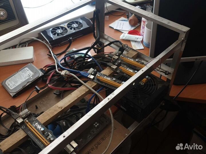 Корпус для майнинг фермы 6 карт