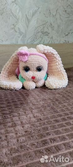 Мягкая игрушка заяц ручной работы