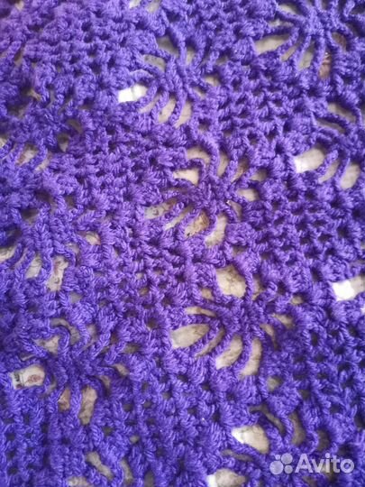 Шаль вязаная крючком