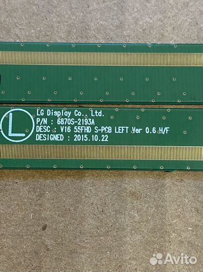 LG 55LH604V планки матрицы с драйверами