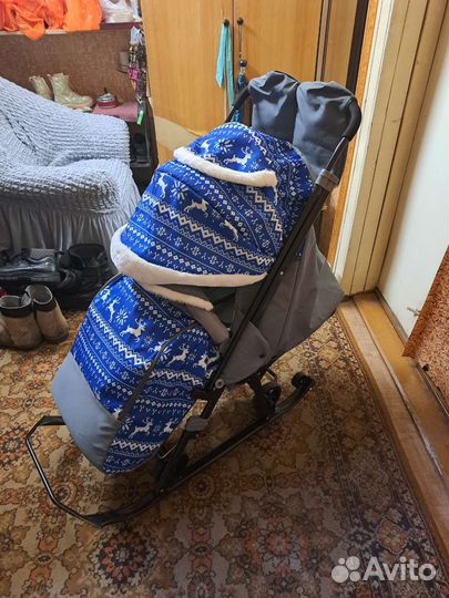 Зимние санки-коляска Ника Galaxy