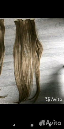 Волосы на заколках