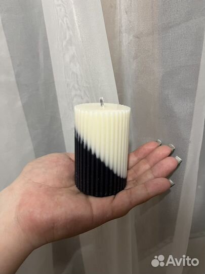 Ароматическая свеча ручной работы формовая