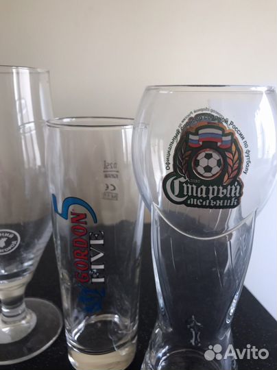 Пивные стаканы и бокалы 0.5, 0, 25