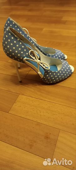 Туфли женские 38 размер летние голубые