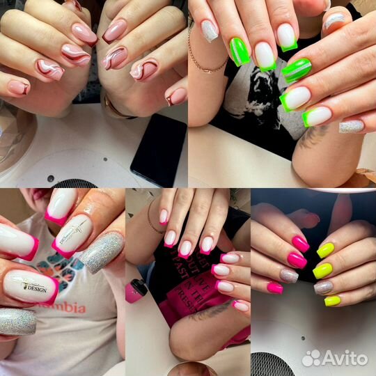 Наращивание ногтей,маникюр,гель лак,педикюр
