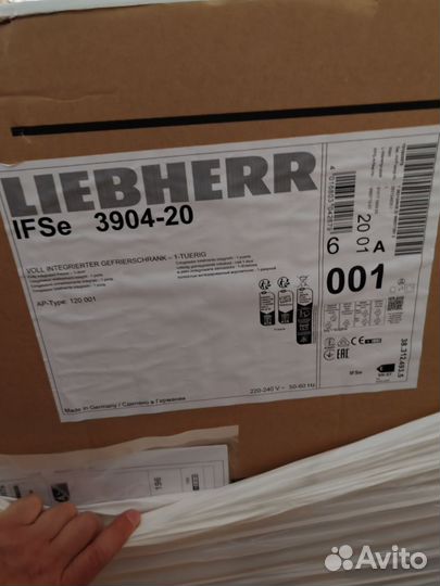 Liebherr ifse 3904-20 морозильная камера