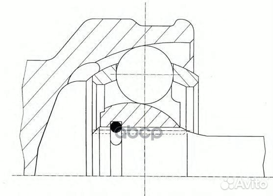 ШРУС наруж.ком/кт ABS 45z 304331 GKN (Loebro)