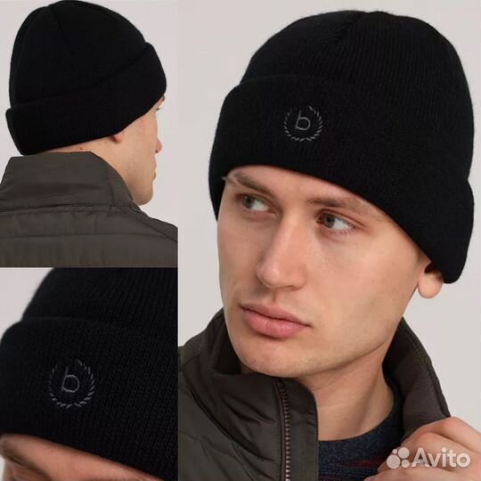 Мужская зимняя шапка новая bugatti шерсть