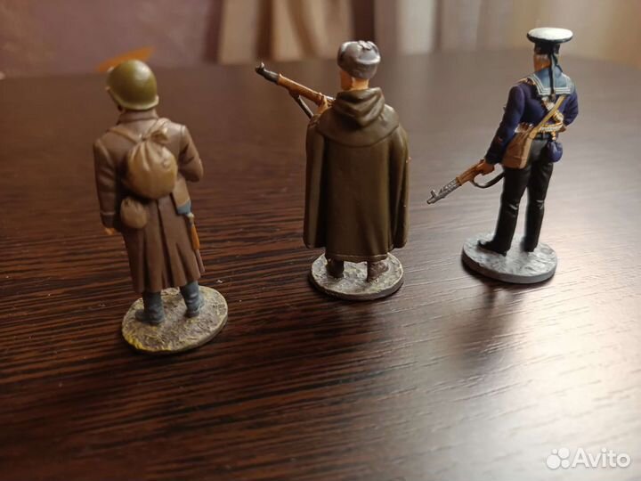 Оловянная модель солдатика ВОВ