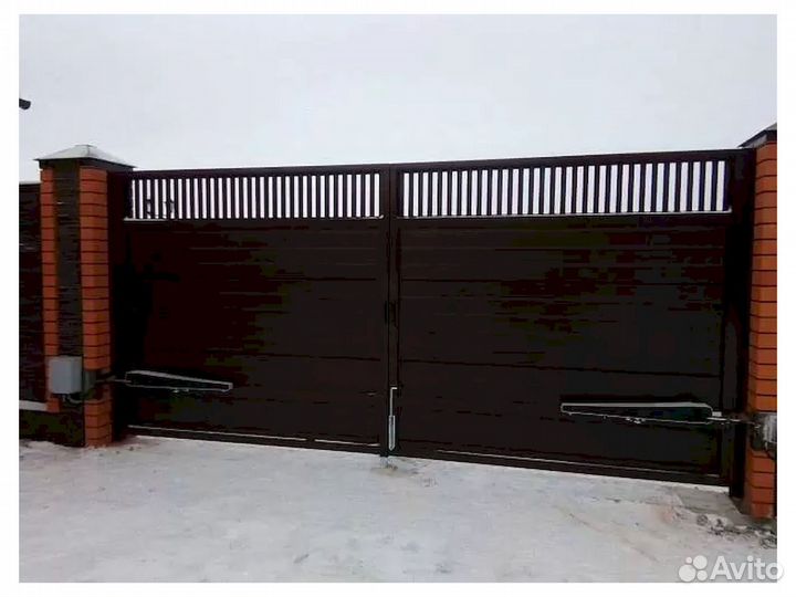 Автоматика для распашных ворот Алютех