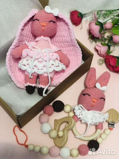 Мягкая игрушка заяц