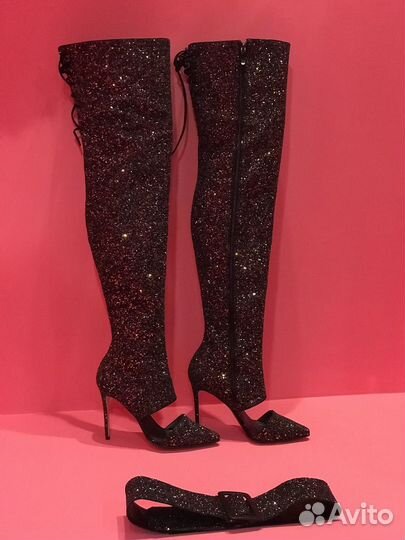 Ботфорты блестящие