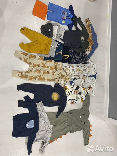 Детские вещи пакетом для мальчика 80 86