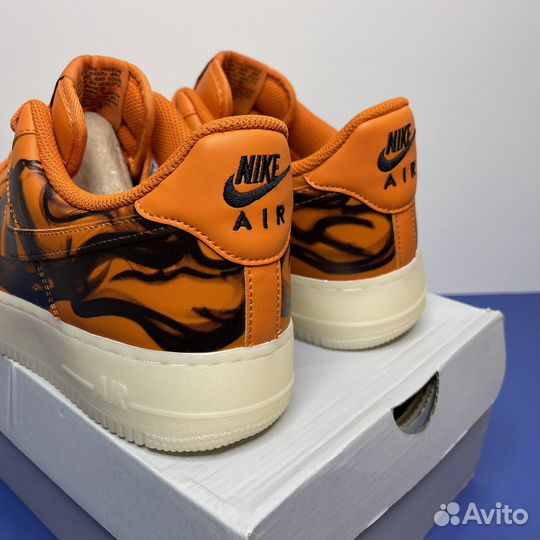 Nike Air Force 1 Low Orange Skeleton (9/10.5us)