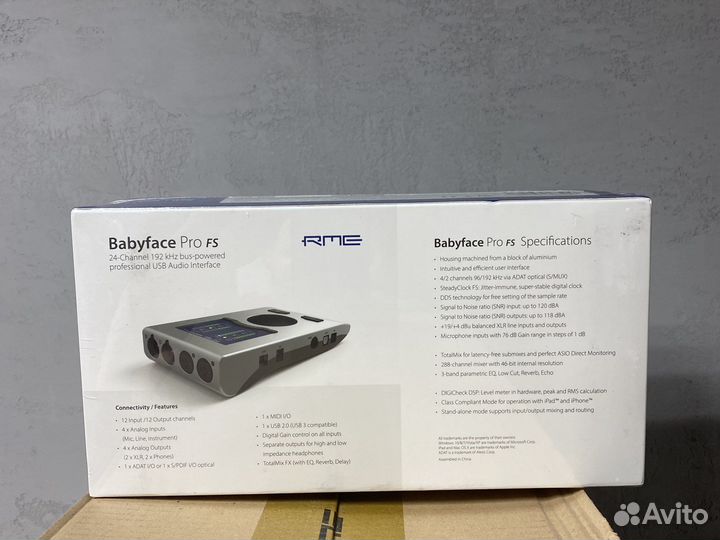 Внешняя звуковая карта RME Babyface Pro FS