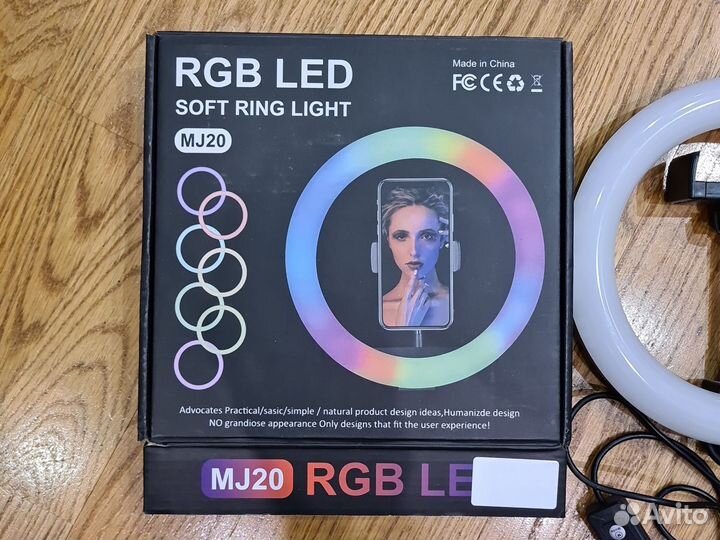 Новая кольцевая лампа mj20 rgb LED