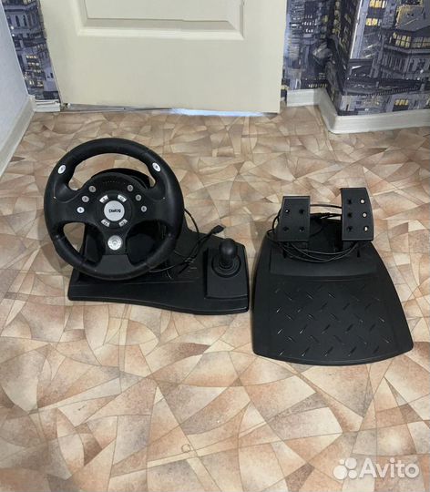 Игровой руль с педалями Dialog GW-11VR