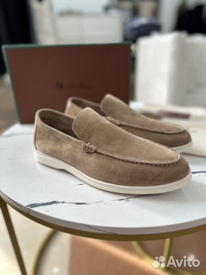 Лоферы замша мужские
