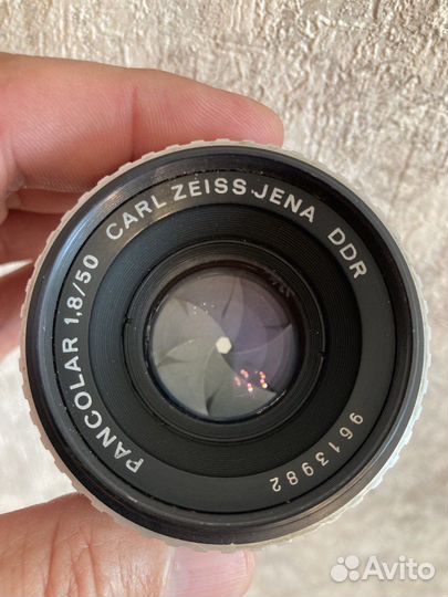 Объектив Carl Zeiss Pancolar 1.8/50, бленда,фильтр