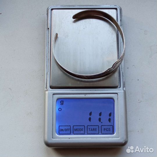 Браслет серебро 875 проба с чернением