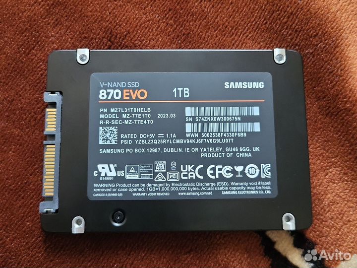 Ssd samsung 870 evo 1000gb