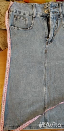 Джинсовая юбка длинная