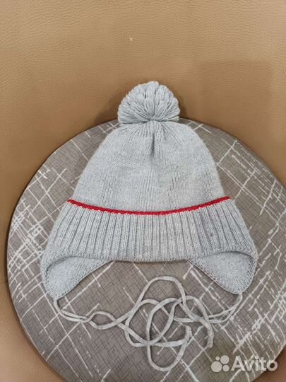 Шапка+перчатки весна-осень 4-5лет