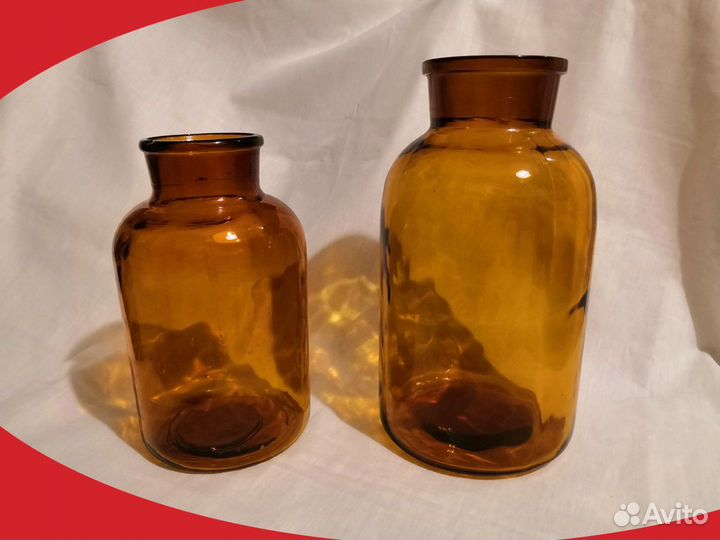 Банки коричневые 3 и 2 л (СССР)