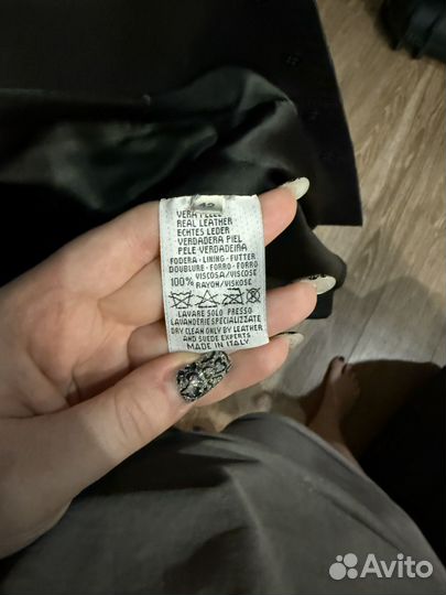 Кожаный жакет Alexander McQueen