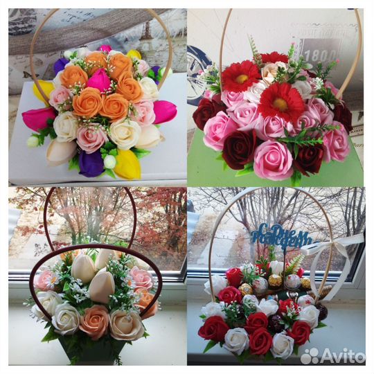 Мыльные букеты