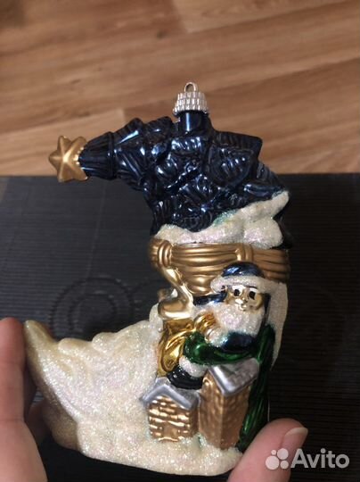 Новогодняя игрушка Месяц Дед Мороз