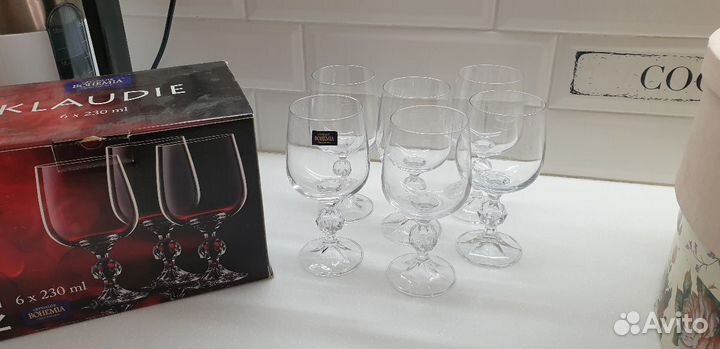 Фужеры для вина новые