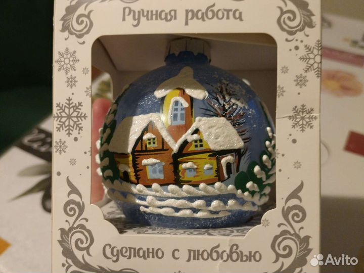 Елочные игрушки ручной работы стекло