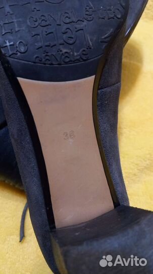 Туфли женские замшевые