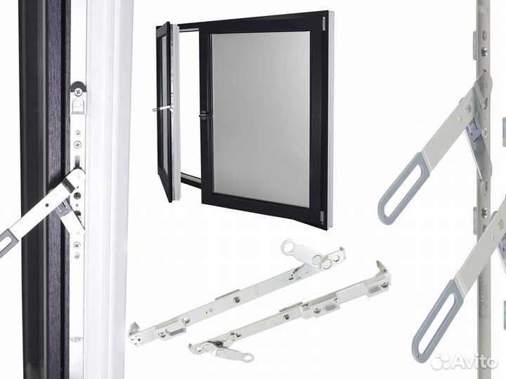 Ремонт окон, фурнитура Россия RAL1353