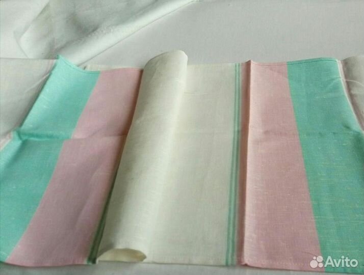Льняные полотенца и отрезы льна из СССР