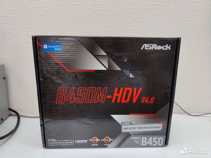 Материнская плата ASRock B450M-HDV AM4