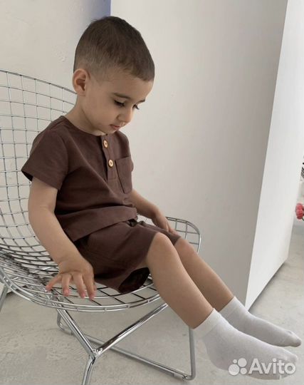 Льняной костюм для мальчика