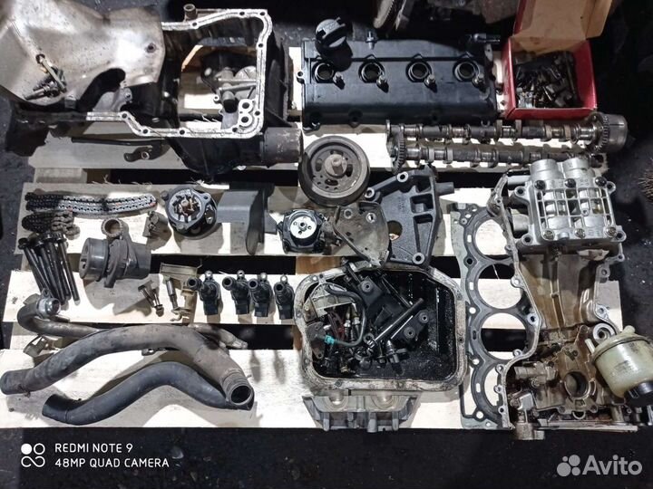 Двигатель в разборе QR25 DE