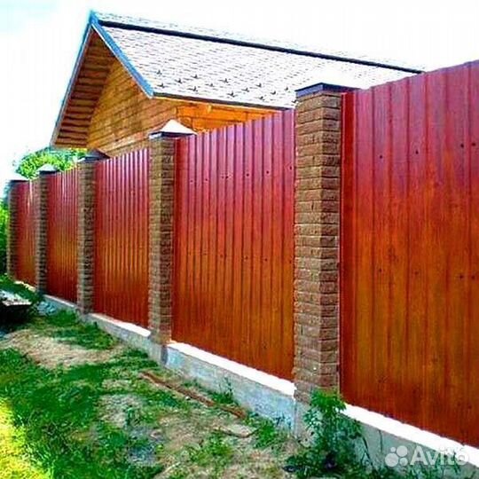 Забор из профнастила