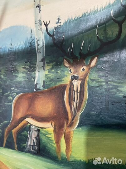 Резное панно из дерева