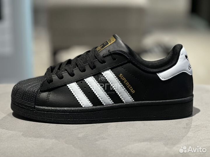 Кроссовки Adidas Superstar Core Black Cloud White