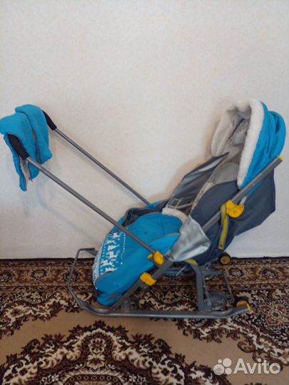 Детские санки коляска бу